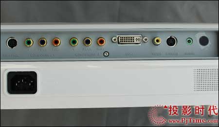 點(diǎn)擊放大,明基(BENQ)W100投影機(jī)的接口