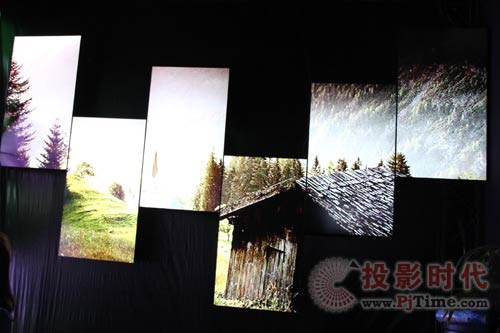 杰思創(chuàng)在InfoComm展新穎大屏拼接墻