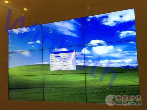 明博科技55寸3*3液晶拼接顯示屏協(xié)助深圳華為打造體驗廳大屏