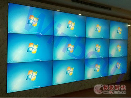 明博科技為柳州某檢察院提供55寸液晶拼接會議大屏