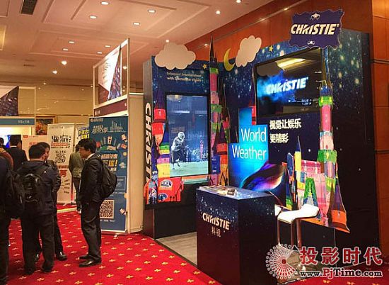 NAB Show GIX全球跨媒體創(chuàng)新博覽會的科視Christie展位