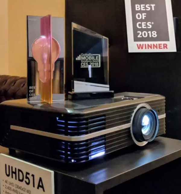 CES2018奧圖碼UHD51A獲最佳家庭影院產(chǎn)品稱號