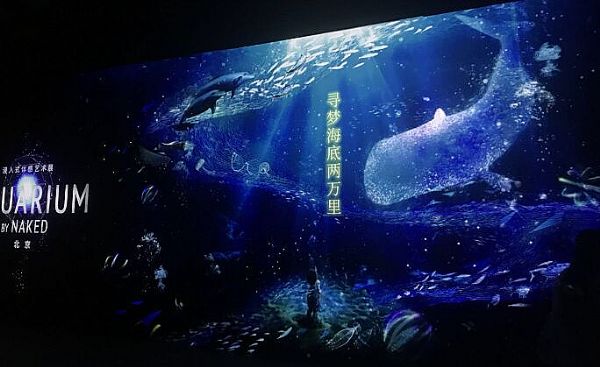 明基激光工程投影機“深海之光沉浸式藝術(shù)展”賞析