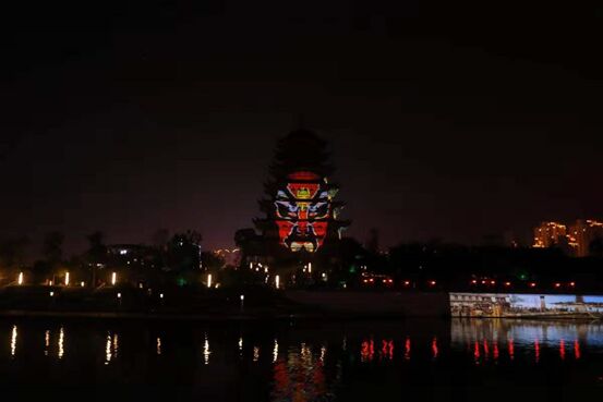 遂寧燈光秀——“祈福靈泉 結(jié)緣仁里”