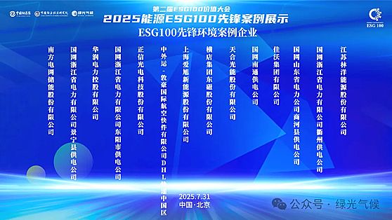 �ڶ���ESG100�rֵ�������2025��Դ�c�P(gu��n)�I�a(ch��n)�I(y��)�߶�Փ����ESG100����չʾ����ھ����_